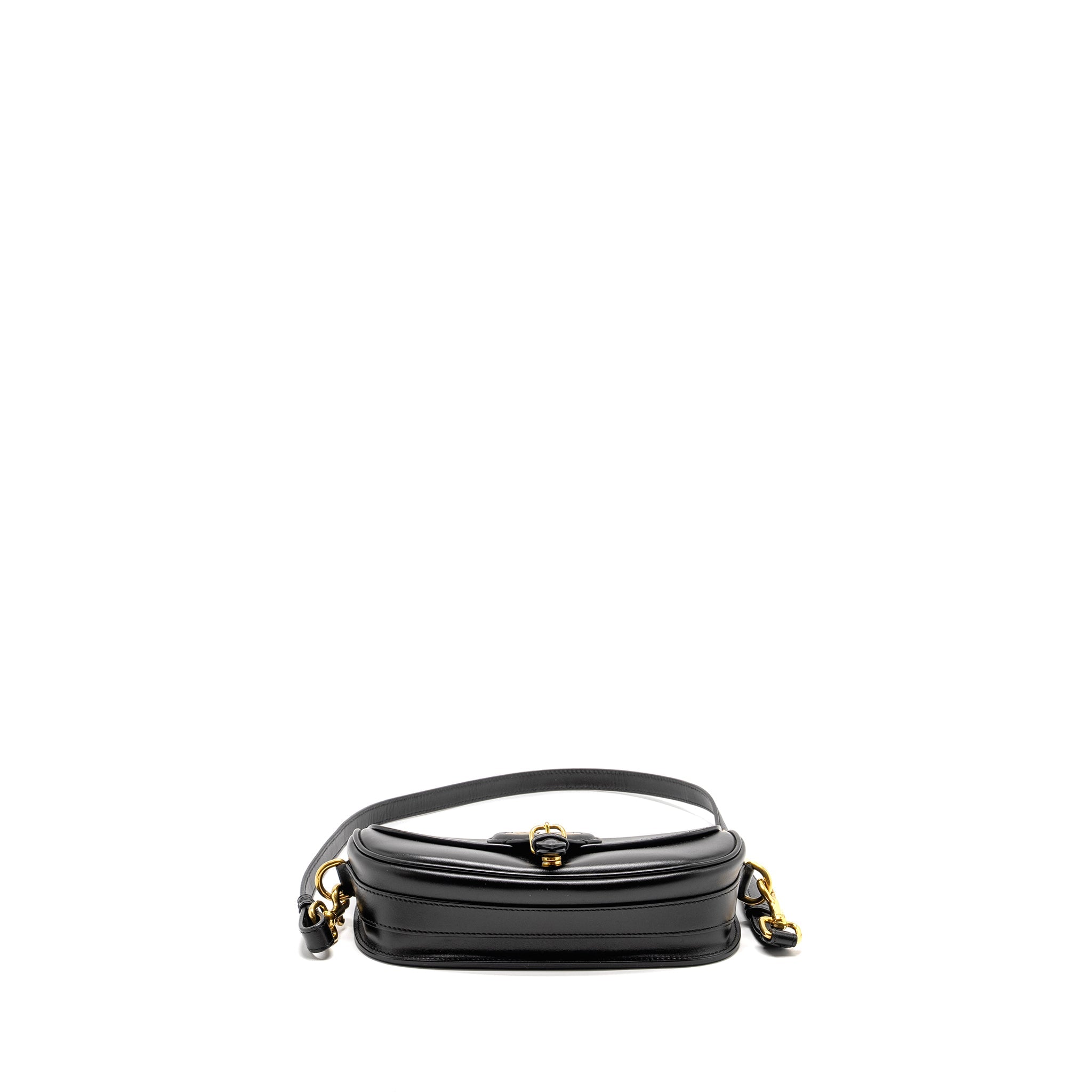 DIOR BOBBY EAST-WEST BAG BOX CALFSKIN BLACK GHW