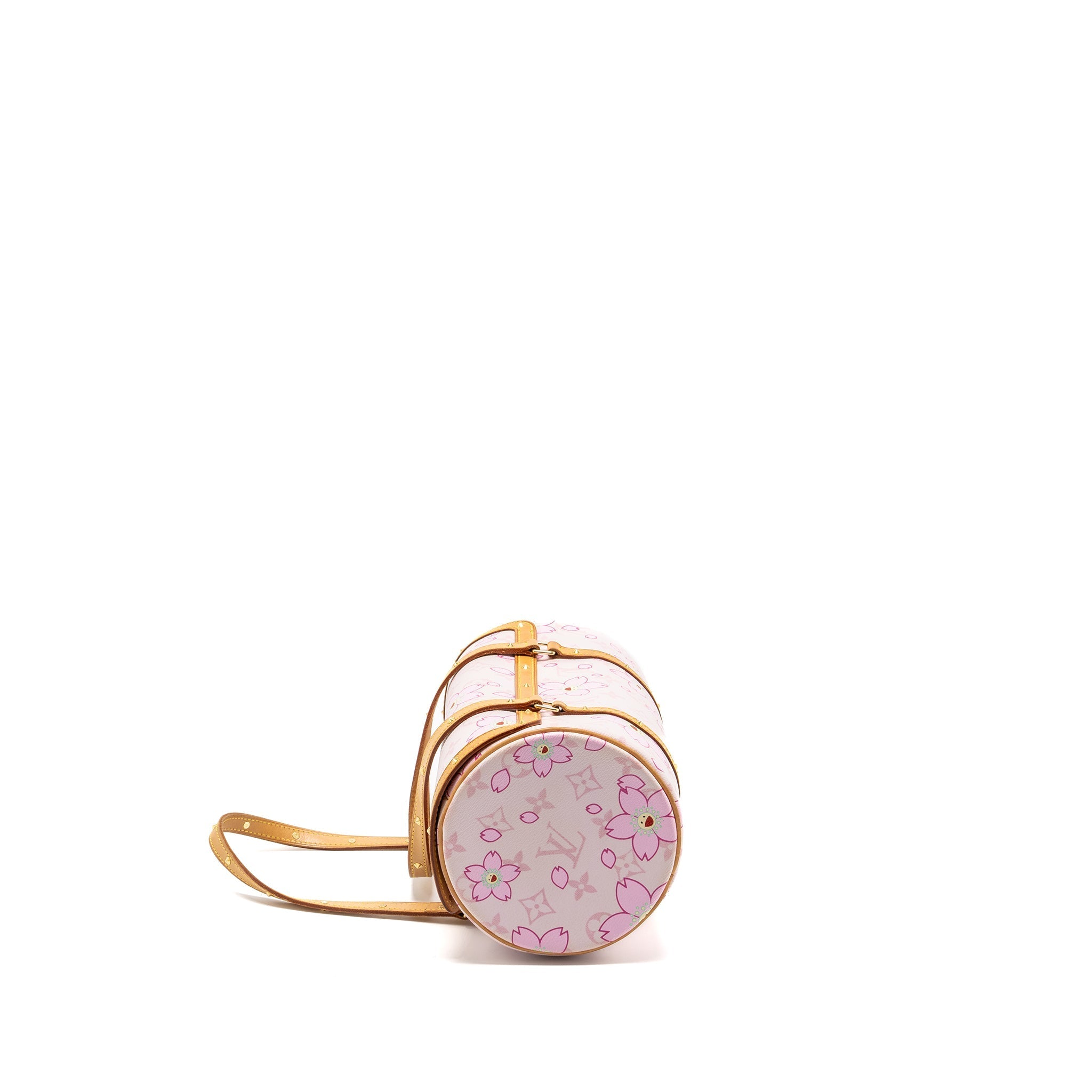 LOUIS VUITTON LIMITED EDITION CHERRY BLOSSOM PAPILLON BAG MONOGRAM CANVAS PINK GHW