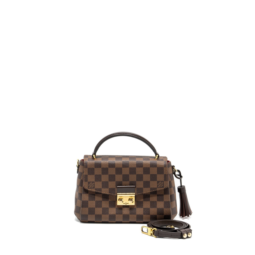 LOUIS VUITTON CROISETTE DAMIER EBENE GHW