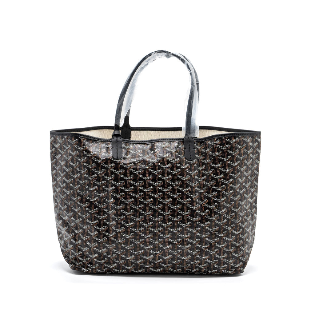 GOYARD SAINT LOUIS PM TOTE BAG GOYARDINE CANVAS BLACK /MULTICOLURED SHW