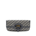 DIOR FOLDER CLUTCH BLUE DIOR OBLIQUE CANVAS/LEATHER GHW