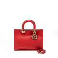 DIOR DIORISSIMO BAG CALFSKIN RED/ PINK LGHW