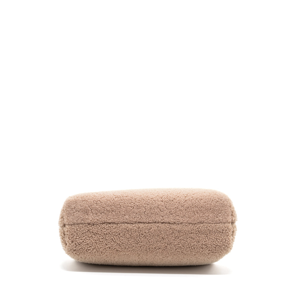 FENDI FIRST MEDIUM LAMBSKIN /SHEARLING LIGHT BEIGE GHW