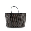 GOYARD SAINT LOUIS PM TOTE BAG GOYARDINE CANVAS BLACK /MULTICOLURED SHW