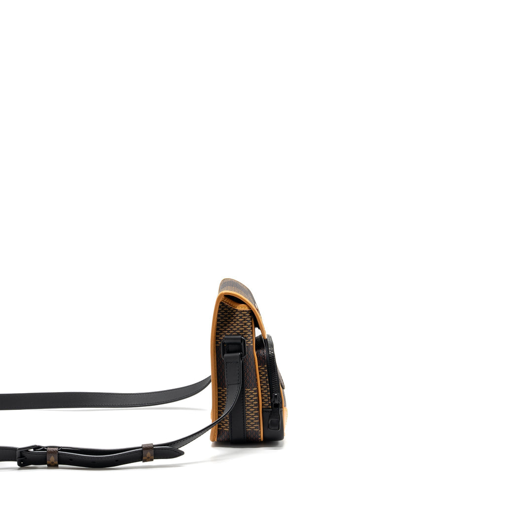 LOUIS VUITTON X NIGO AMAZON SLING BAG MONOGRAM CANVAS BLACK HARDWARE