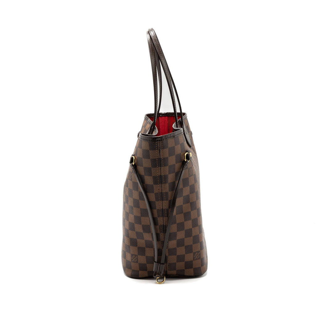 LOUIS VUITTON NEVERFULL MM DAMIER EBENE GHW