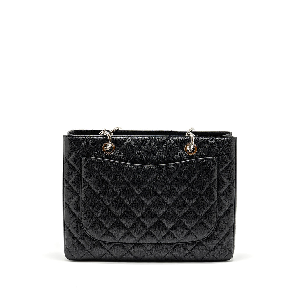 CHANEL GRAND SHOPPING TOTE / GST CAVIAR BLACK SHW