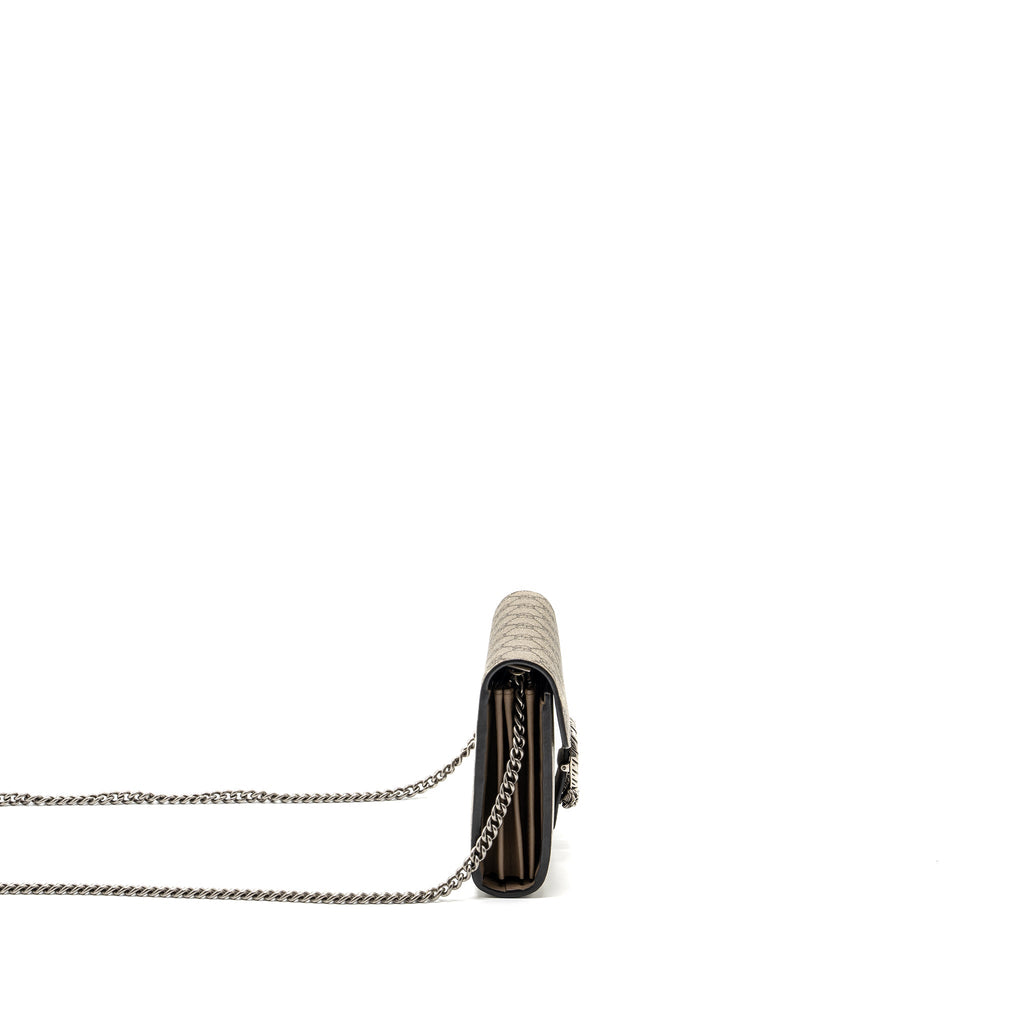 GUCCI DIONYSUS WALLET ON CHAIN GG SUPREME CANVAS / LEATHER BEIGE SHW
