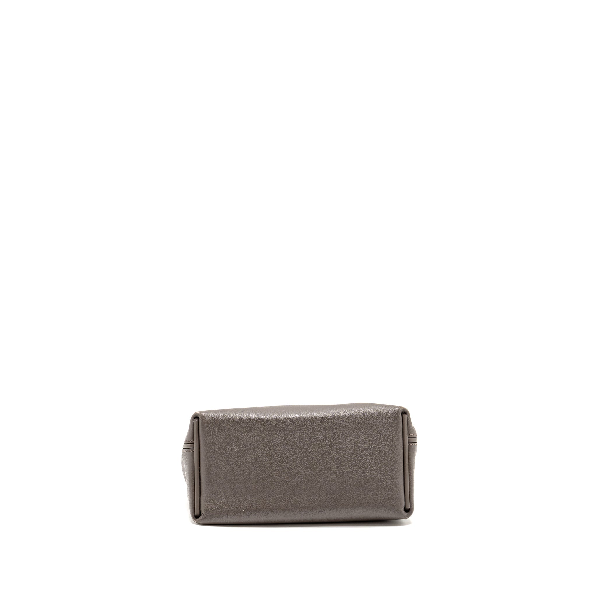 HERMES MINI 2424 24/24-21 BAG EVERCOLOR / SWIFT GRIS ETAIN SHW
