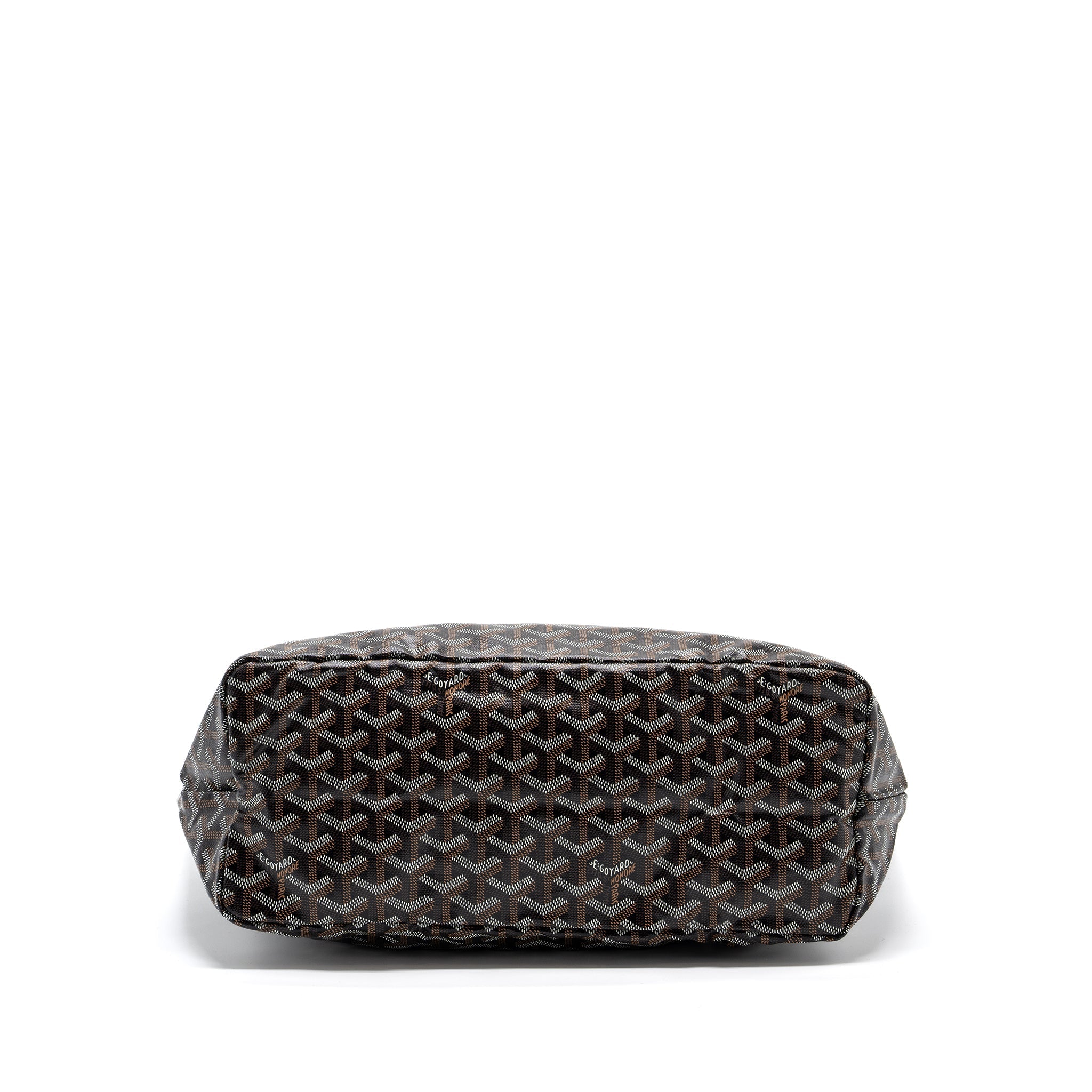 GOYARD SAINT LOUIS PM TOTE BAG GOYARDINE CANVAS BLACK / MULTICOLOR