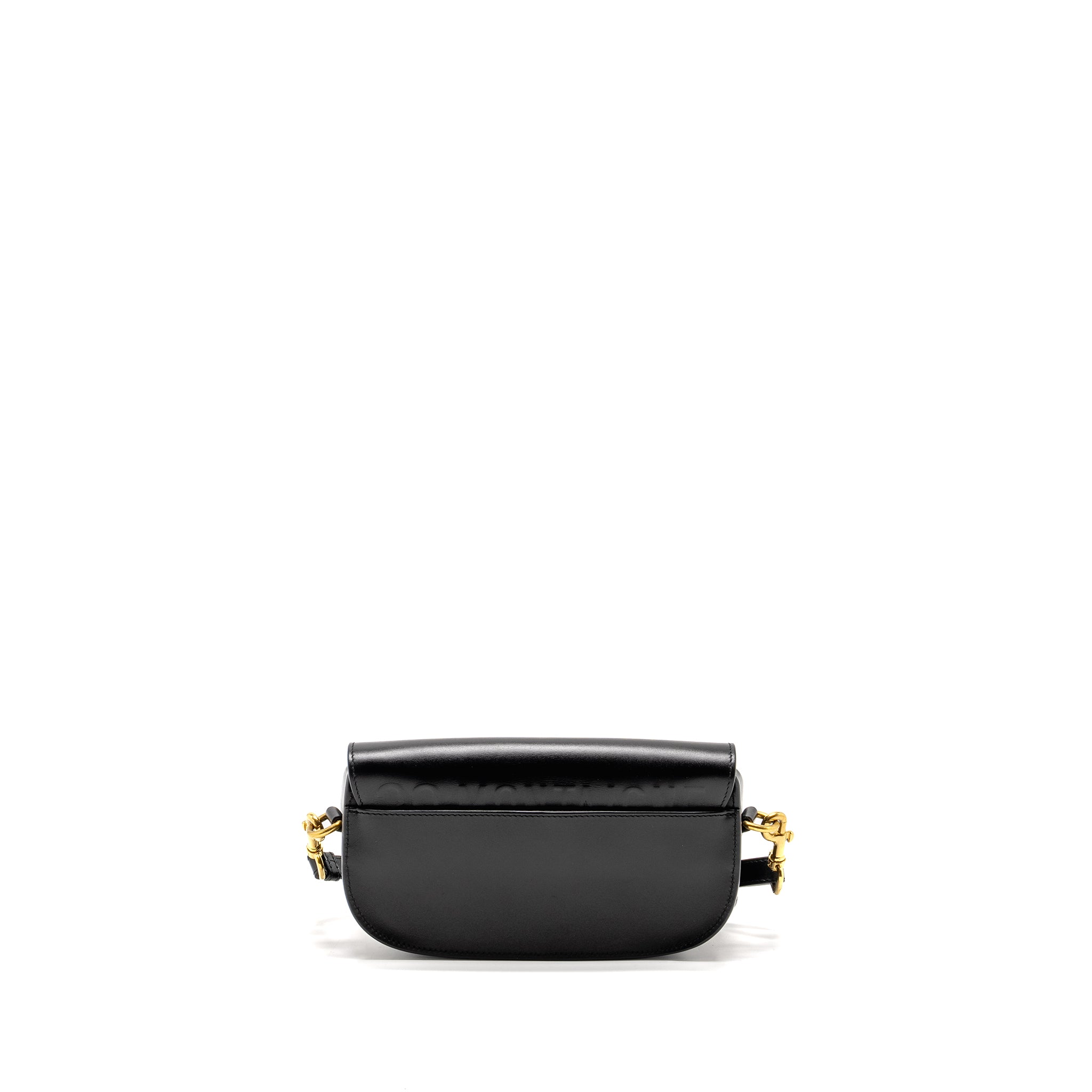 DIOR BOBBY EAST-WEST BAG BOX CALFSKIN BLACK GHW