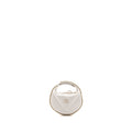 CHANEL 23C ROUND CLUTCH LAMBSKIN WHITE LGHW (MICROCHIP)
