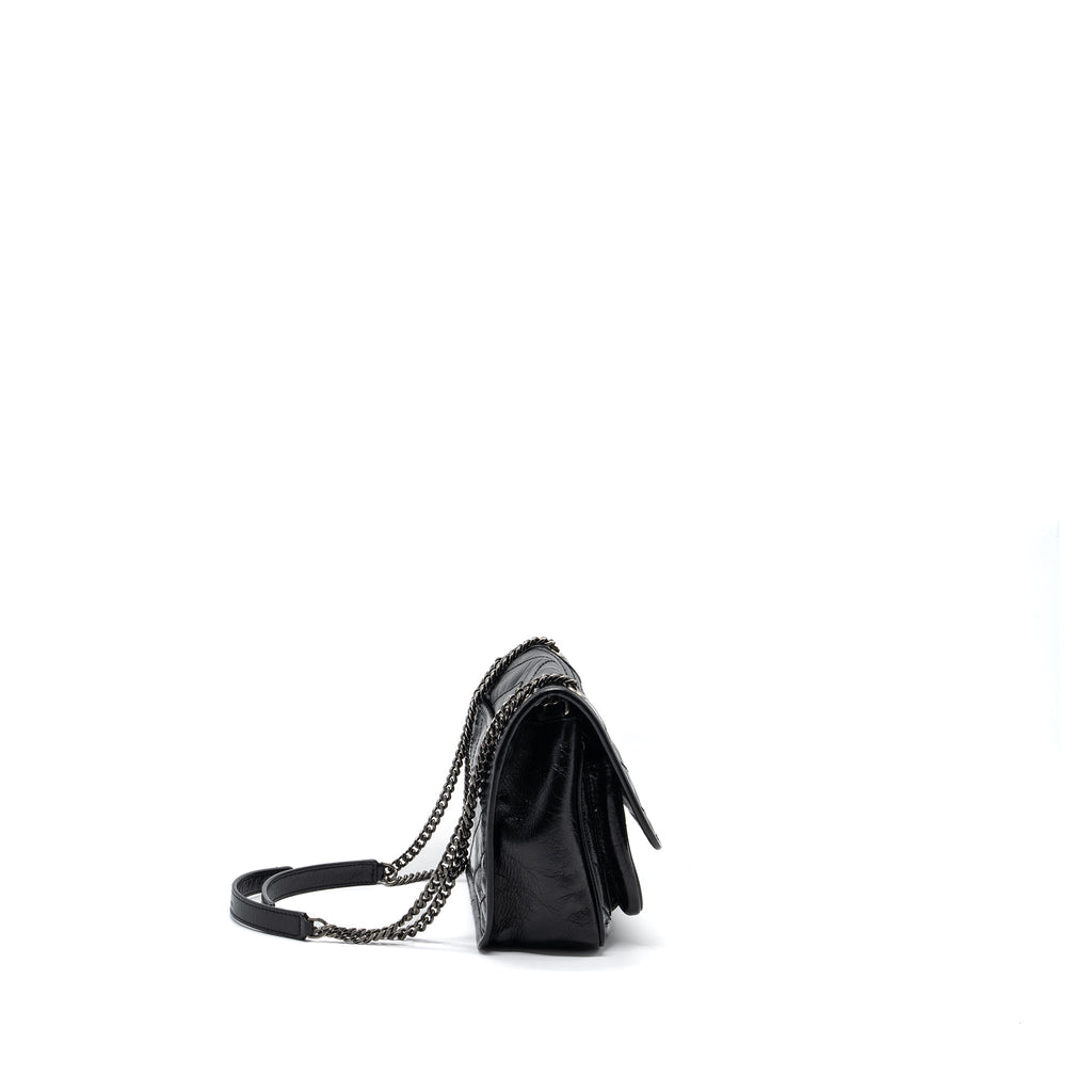 SAINT LAURENT/YSL NIKI BABY BAG VINTAGE CALFSKIN BLACK RUTHENIUM HARDWARE