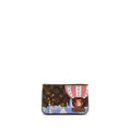 LOUIS VUITTON DOUBLE ZIP CLUTCH WITH CHAIN VIVIEN HOLIDAY PRINTED MONOGRAM CANVAS GHW