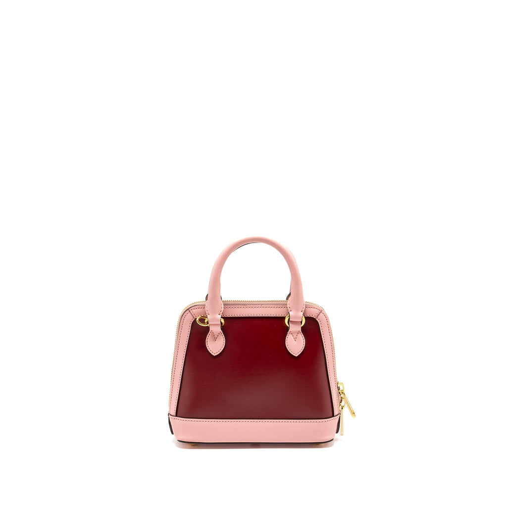 GUCCI HORSEBIT 1955 MINI TOP HANDLE BAG CALFSKIN MULTICOLOUR PINK GHW