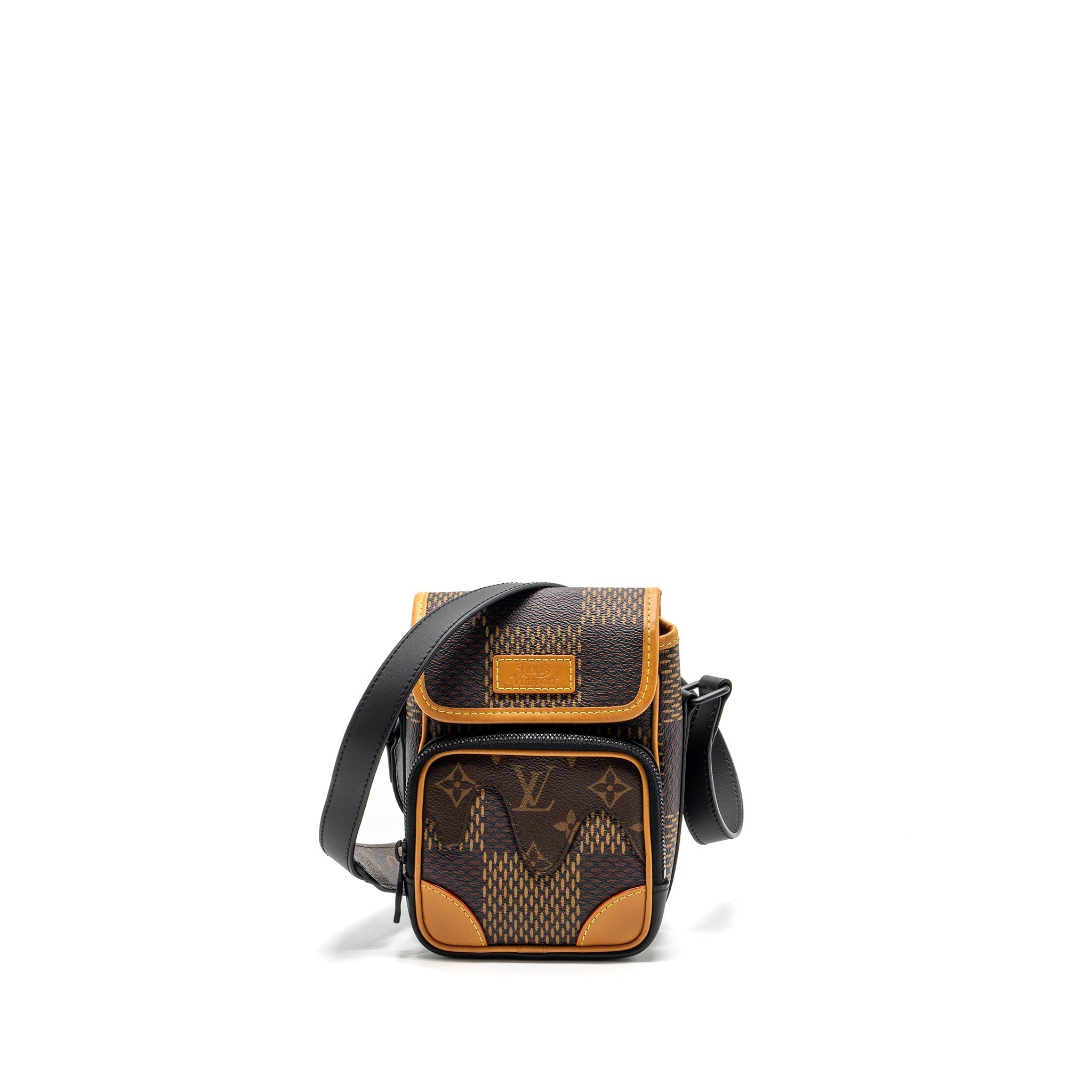 LOUIS VUITTON X NIGO AMAZON SLING BAG MONOGRAM CANVAS BLACK HARDWARE