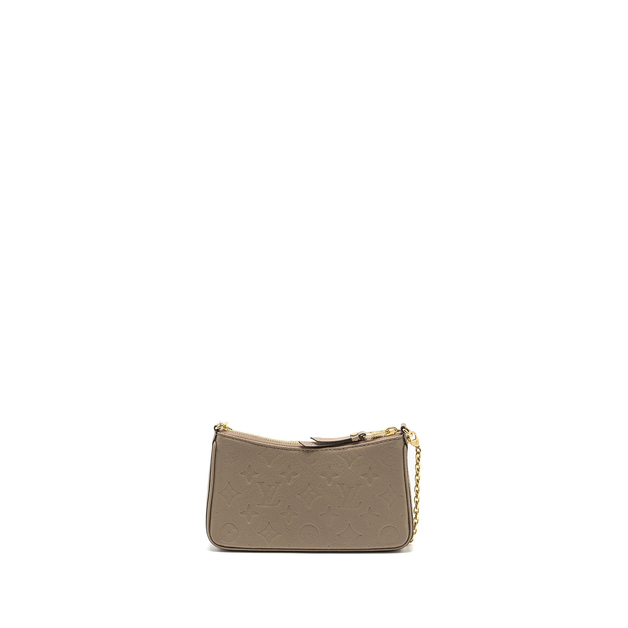 LOUIS VUITTON EASY POUCH ON STRAP MONOGRAM EMPREINETE GREY GHW