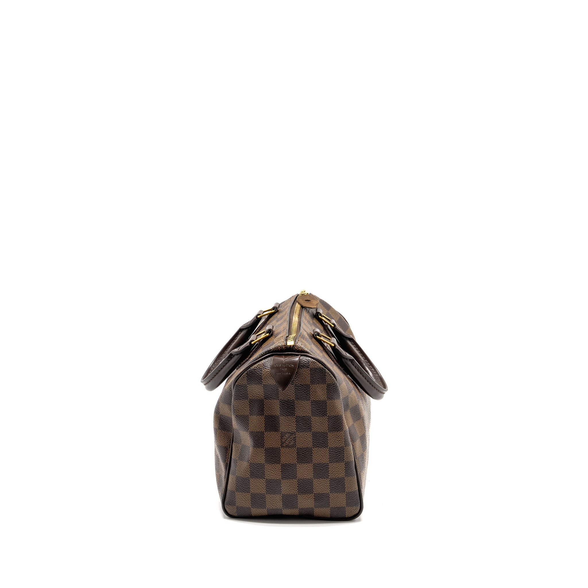 LOUIS VUITTON SPEEDY 25 DAMIER EBENE CANVAS GHW