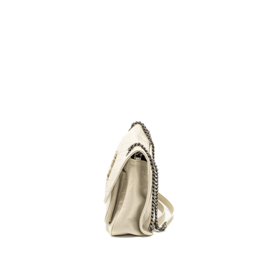 SAINT LAURENT/ YSL MEDIUM NIKI CALFSKIN WHITE SHW
