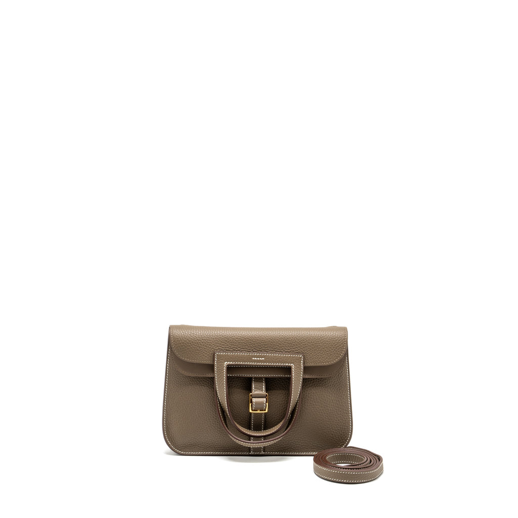 HERMES HALZAN 25 CLEMENCE ETOUPE GHW