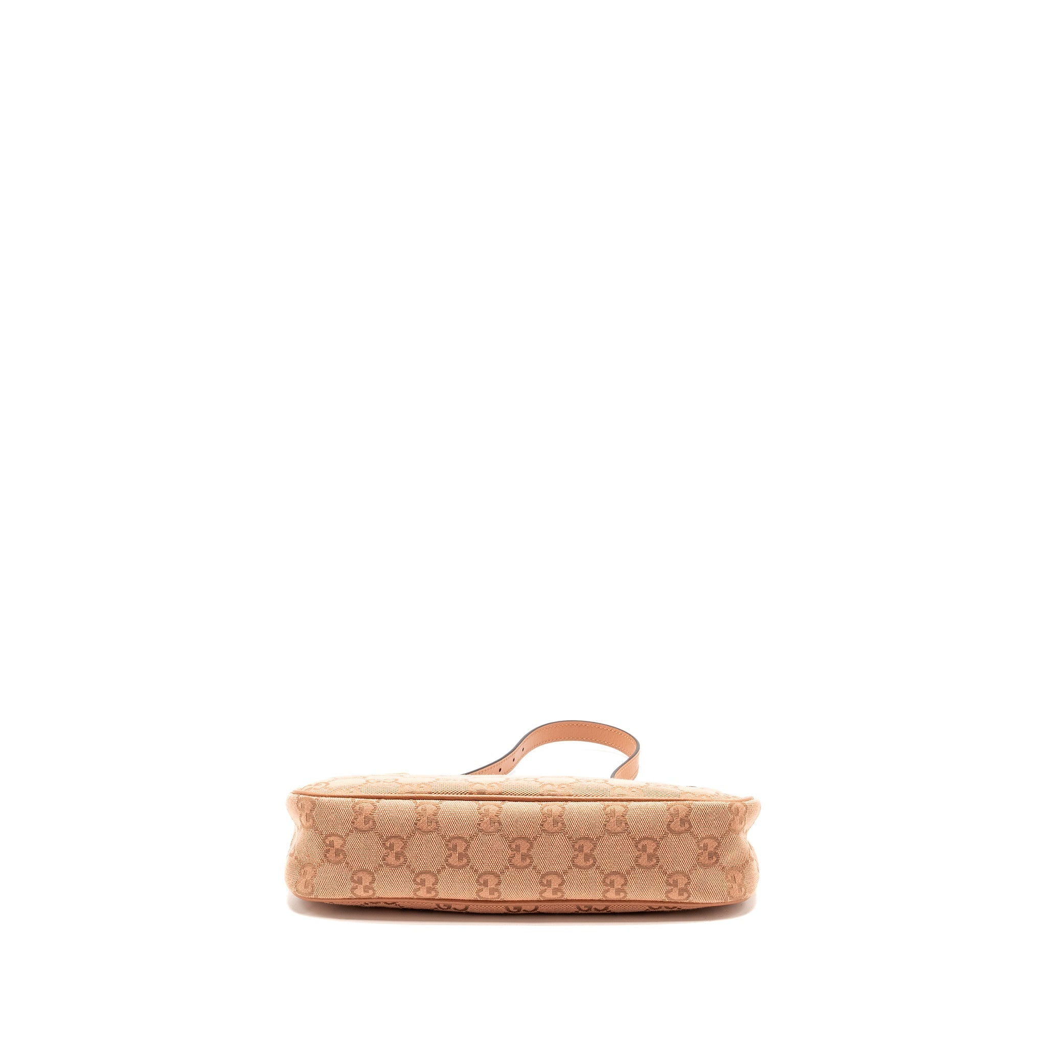 GUCCI SMALL OPHIDIA HOBO BAG GG SUPREME CANVAS PINK LGHW