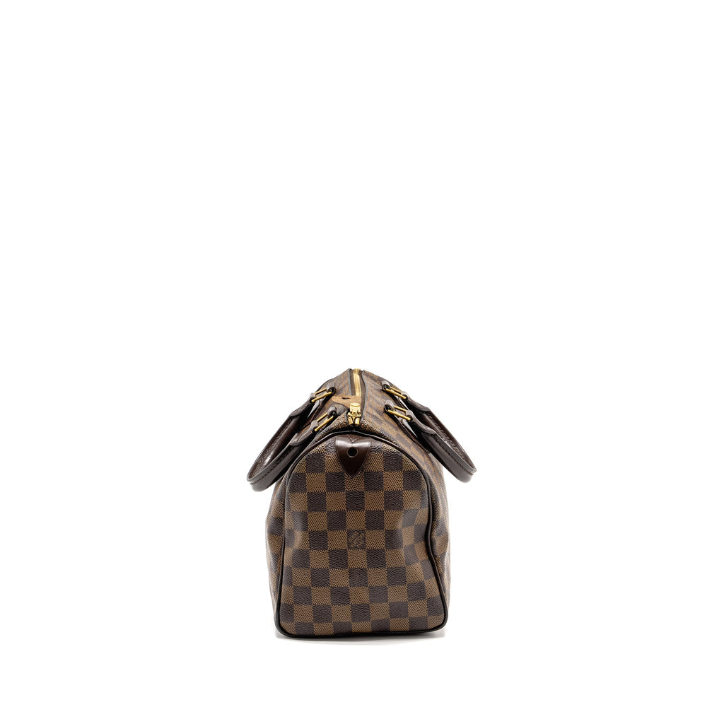 LOUIS VUITTON SPEEDY 25 DAMIER EBENE CANVAS GHW