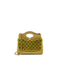 CHANEL MINI 31 BAG CALFSKIN/FUR OLIVE GREEN LGHW(MICROCHIP)