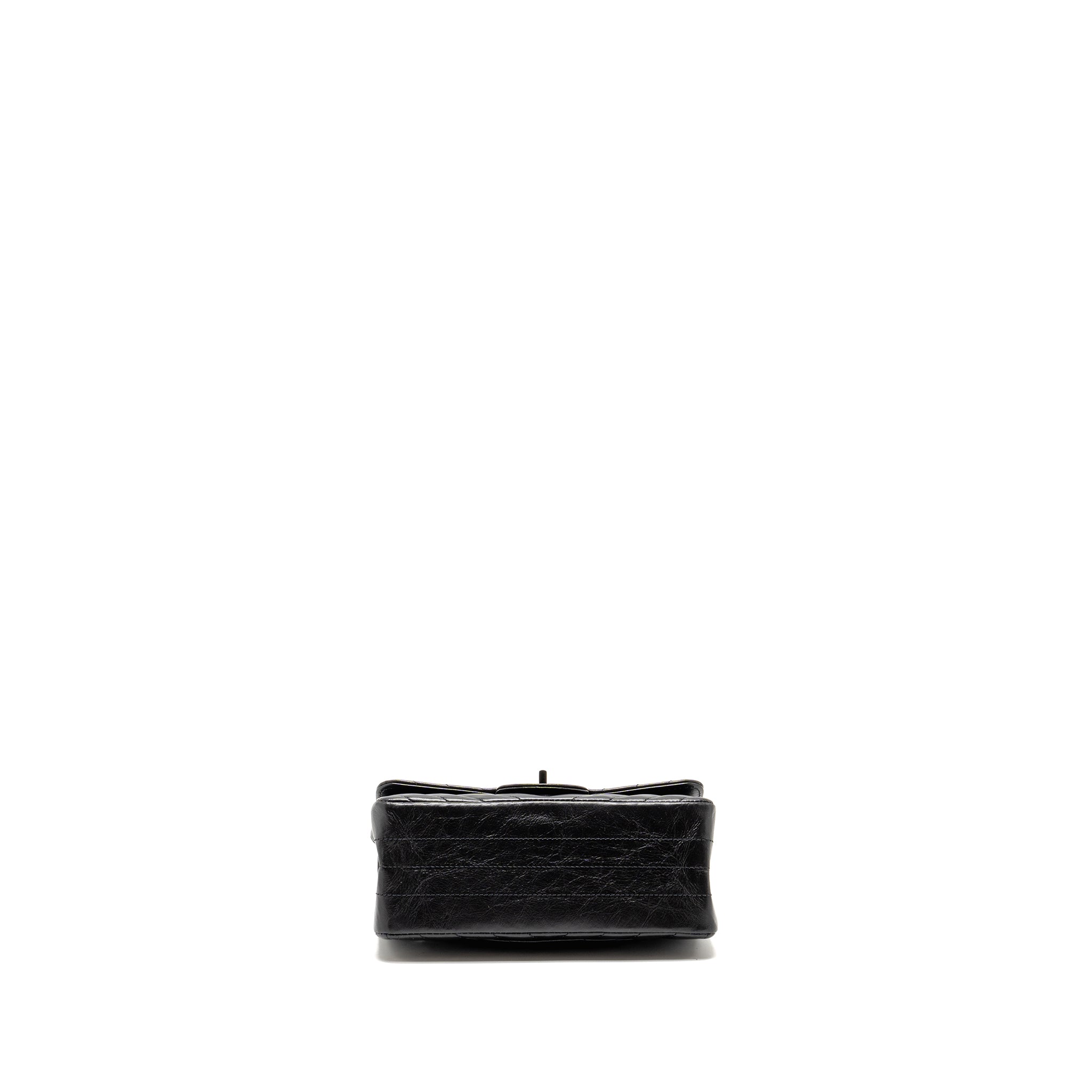 CHANEL MINI 2.55 REISSUE CHEVRON CALFSKIN SO BLACK