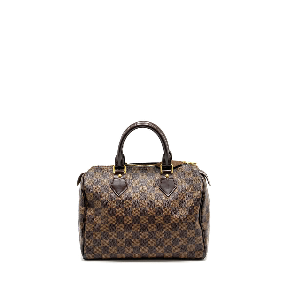 LOUIS VUITTON SPEEDY 25 DAMIER EBENE CANVAS GHW