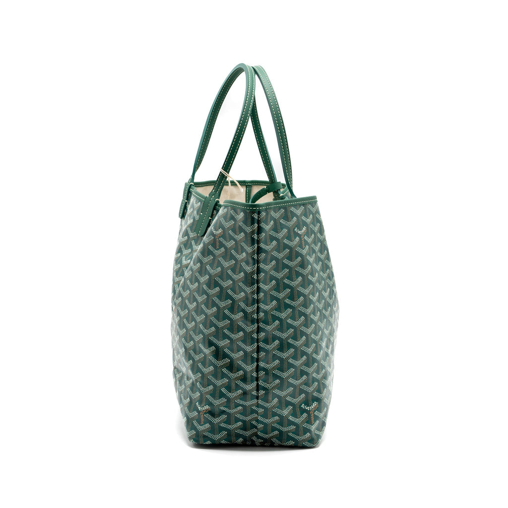 GOYARD SAINT LOUIS PM TOTE BAG CANVAS GREEN SHW