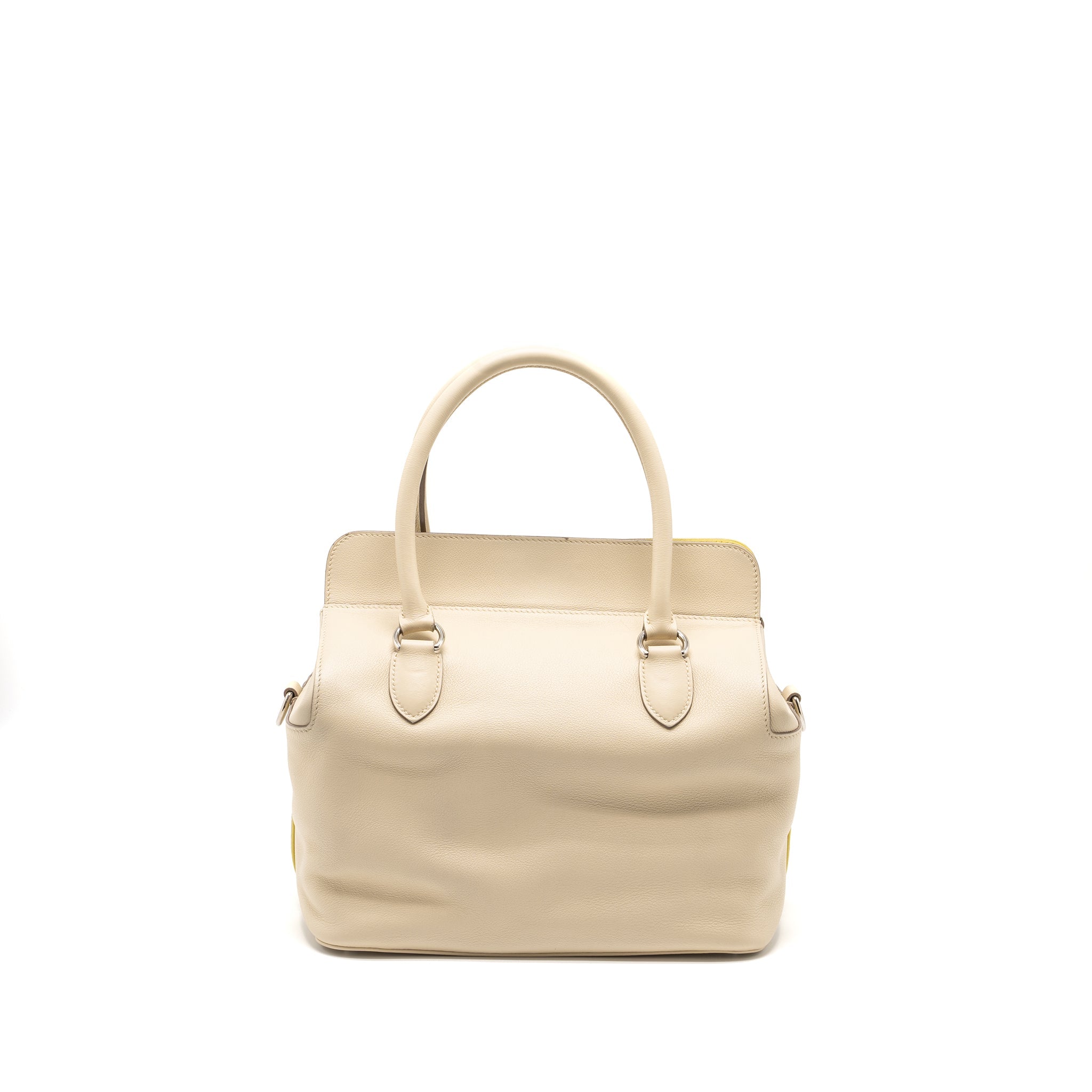 HERMES TOOLBOX 26 CLEMENCE CRAIE/JAUNE POUSSIN SHW