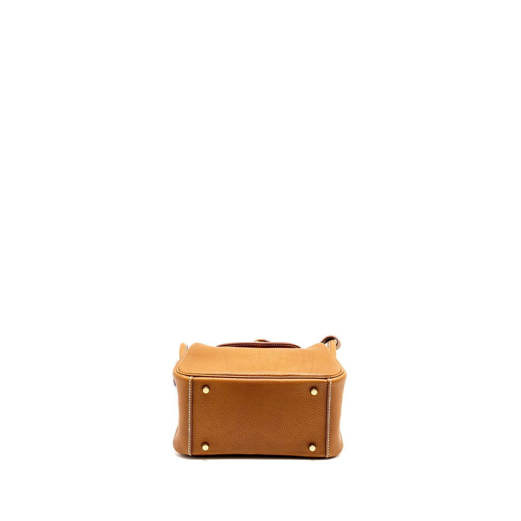 HERMES MINI LINDY BARENIA FAUBOURG FAUVE GHW