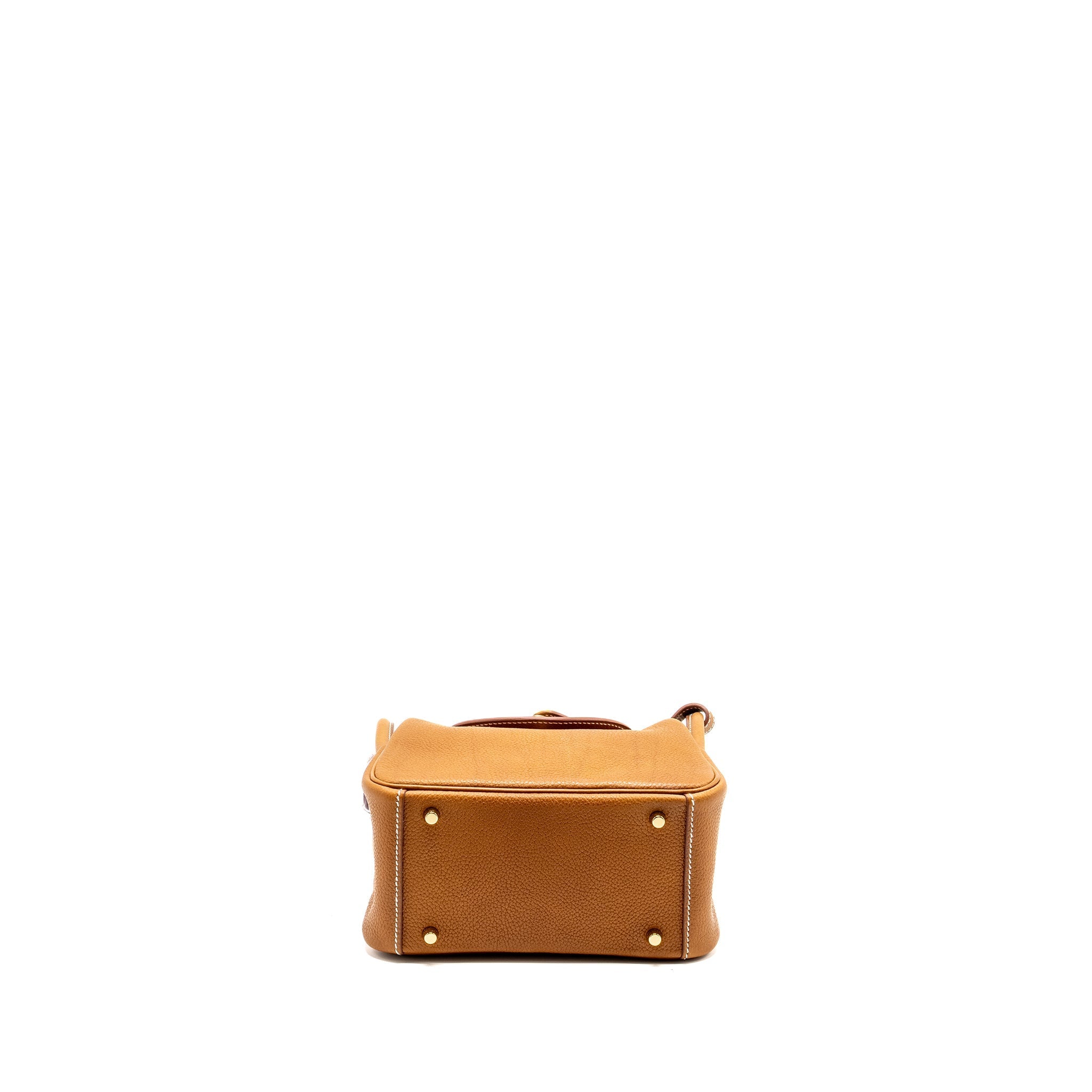 HERMES MINI LINDY BARENIA FAUBOURG FAUVE GHW