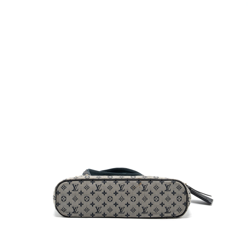 LOUIS VUITTON VINTAGE ZIP TOTE BAG FABRIC BLUE GHW