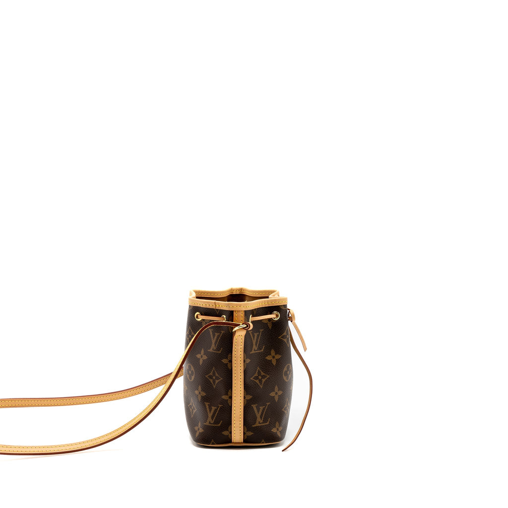 LOUIS VUITTON NANO NOE MONOGRAM CANVAS GHW