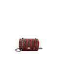 CHANEL MINI RECTANGULAR FLAP BAG TWEED RED / BLACK MULTICOLOUR SHW