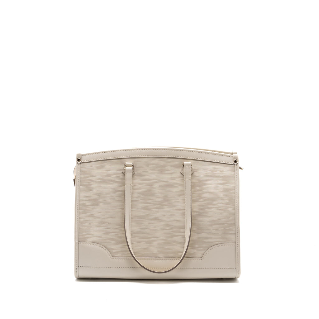 LOUIS VUITTON MADELEINE GM TOTE BAG EPI WHITE SHW