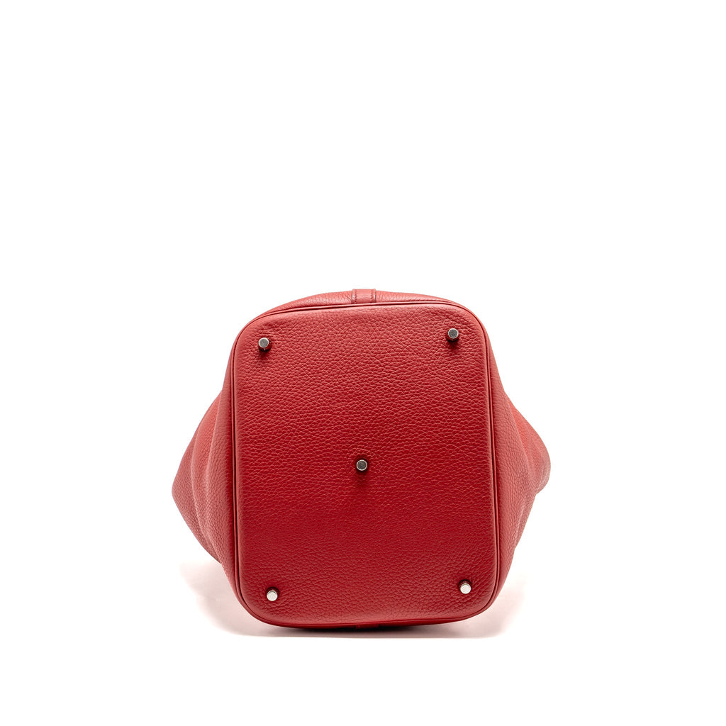 HERMES PICOTIN 26 LOCK BAG CLEMENCE RED SHW