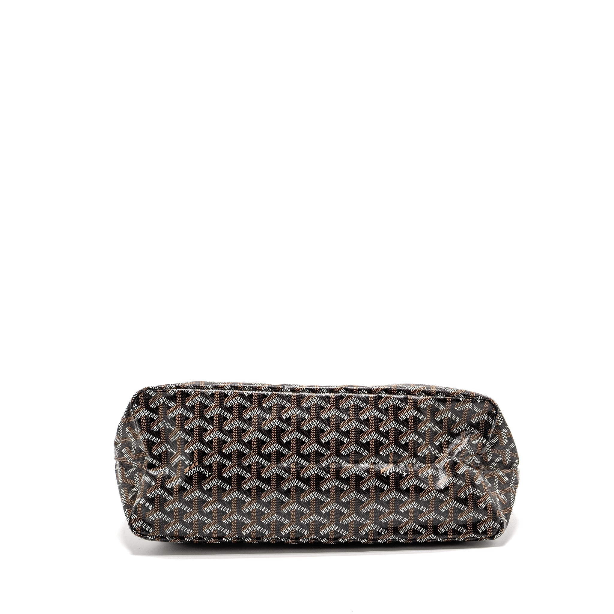 GOYARD BOHEME HOBO BAG GOYARDINE CANVAS/CALFSKIN BROWN SHW