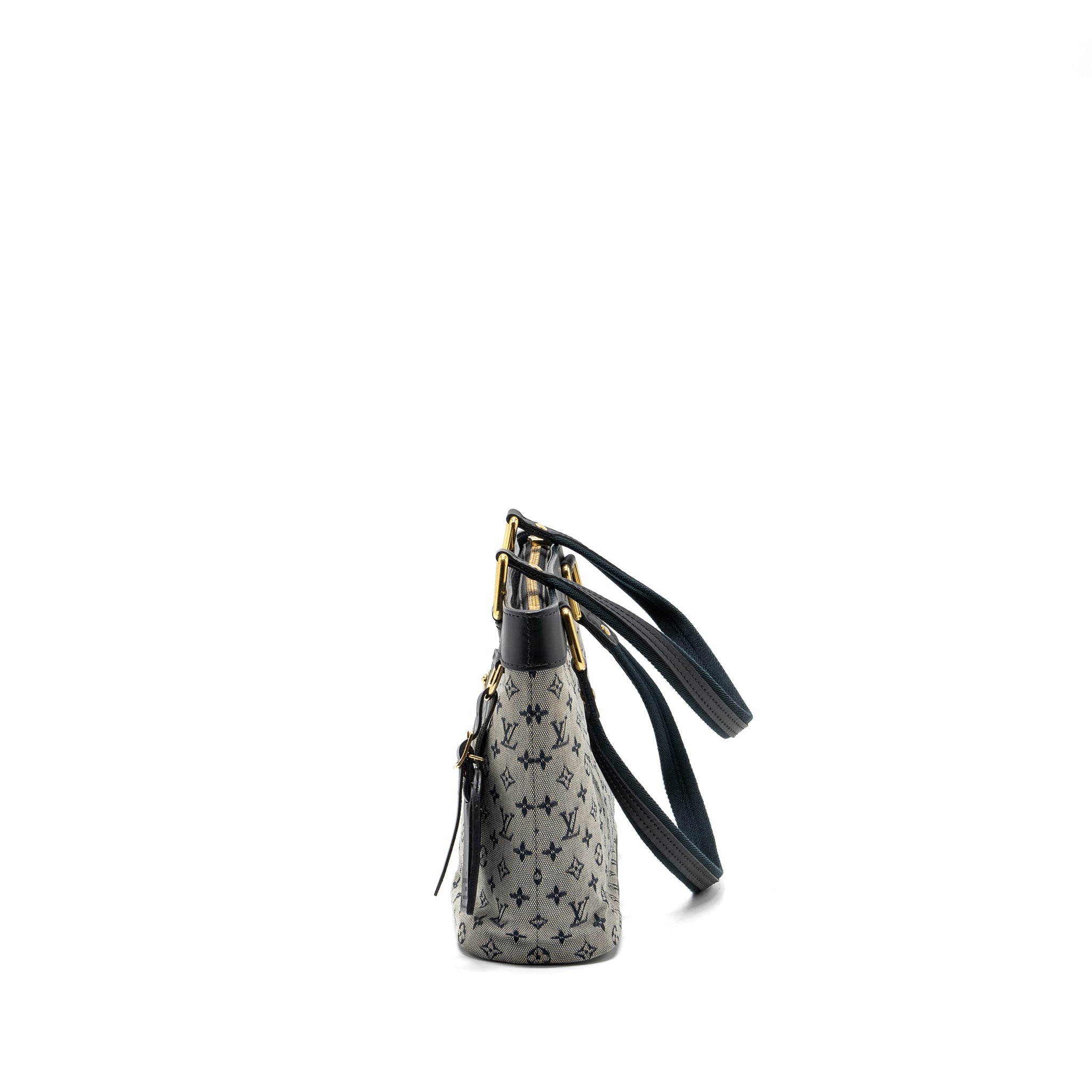 LOUIS VUITTON VINTAGE ZIP TOTE BAG FABRIC BLUE GHW