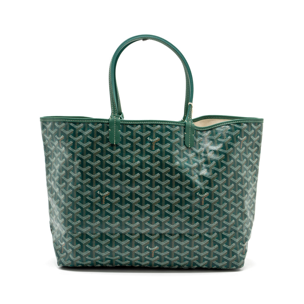 GOYARD SAINT LOUIS PM TOTE BAG CANVAS GREEN SHW