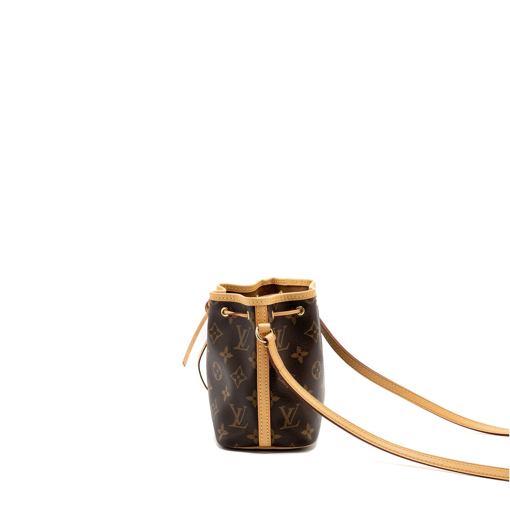 LOUIS VUITTON NANO NOE MONOGRAM CANVAS GHW