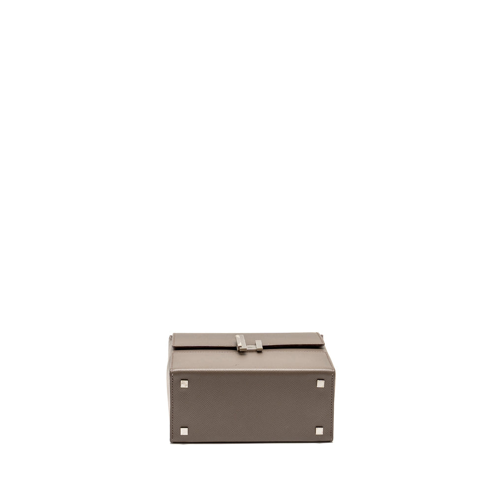 HERMES CINHETIC BOX BAG EPSOM GRIS ETAIN SHW