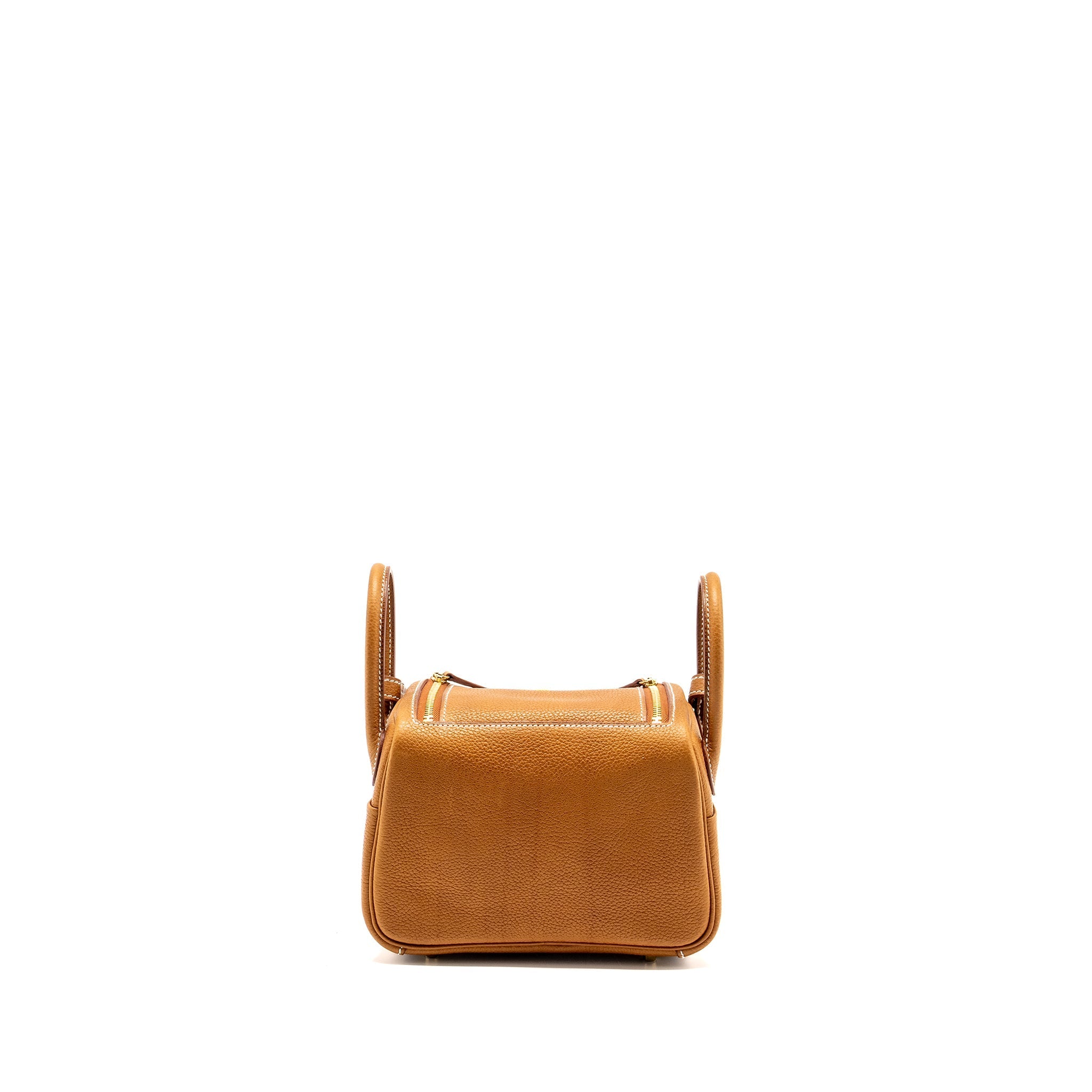 HERMES MINI LINDY BARENIA FAUBOURG FAUVE GHW