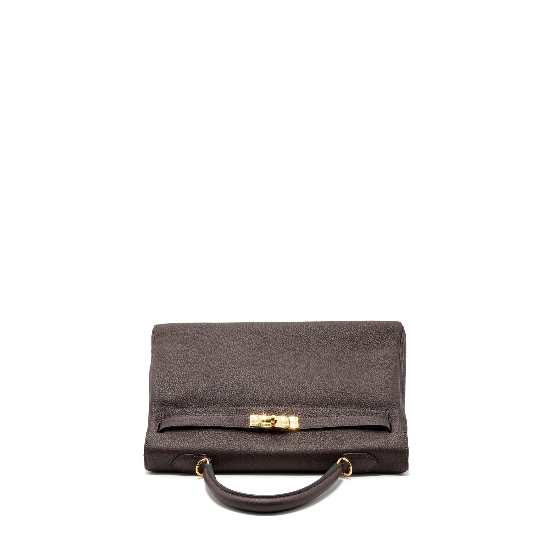 HERMES KELLY 35 TOGO CHOCOLATE GHW