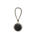 CHANEL 22C QUILTED ROUND CLUTCH WITH CHAIN LAMBSKIN BLACK LGHW