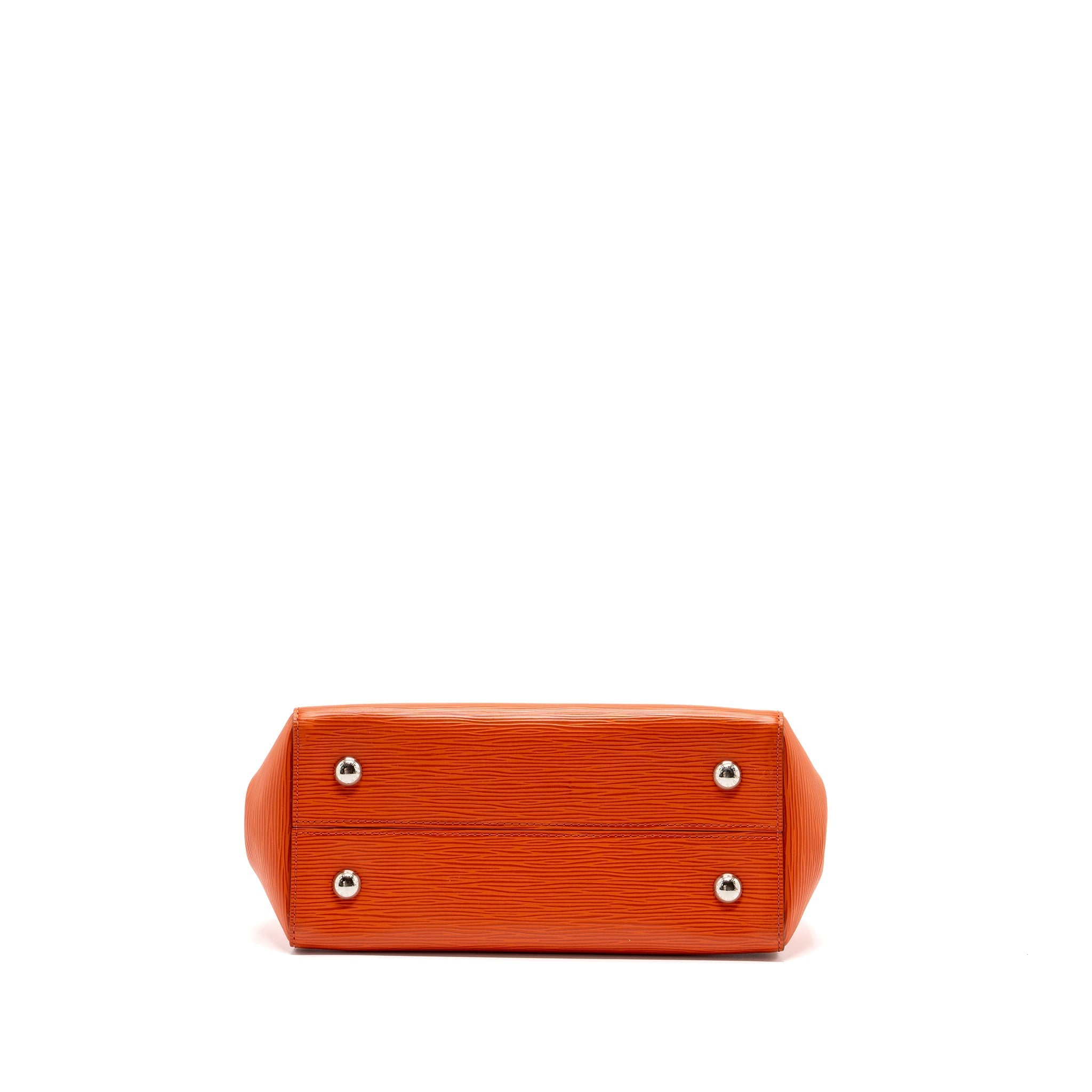 LOUIS VUITTON TOP HANDLE TOTE BAG EPI ORANGE SHW