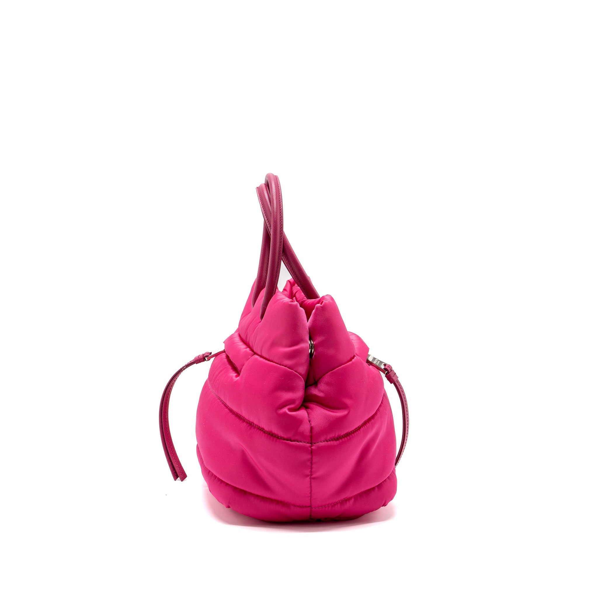 PRADA TOTE BAG NYLON / LEATHER PINK SHW
