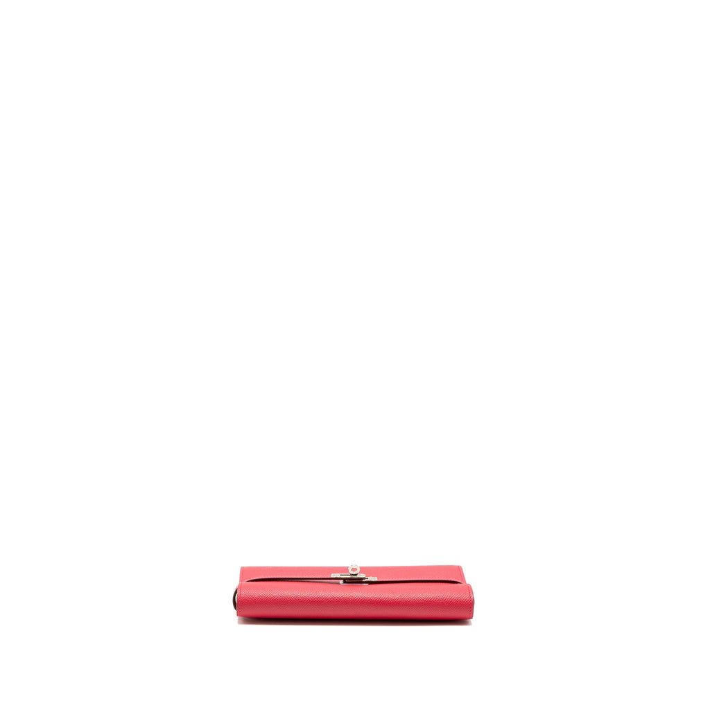 HERMES KELLY LONG WALLET EPSOM ROSE EXTREME SHW