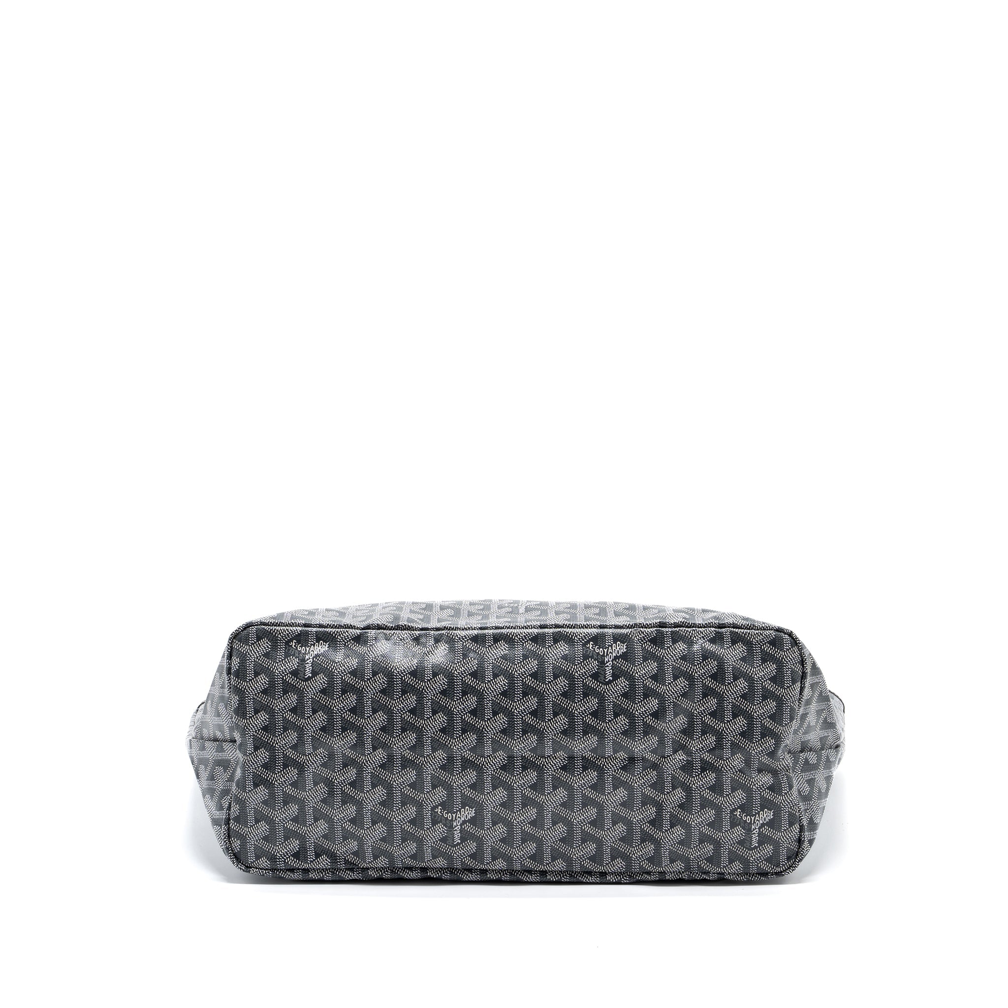 GOYARD SAINT LOUIS PM TOTE BAG GOYARDINE CANVAS GREY / MULTICOLOURED SHW